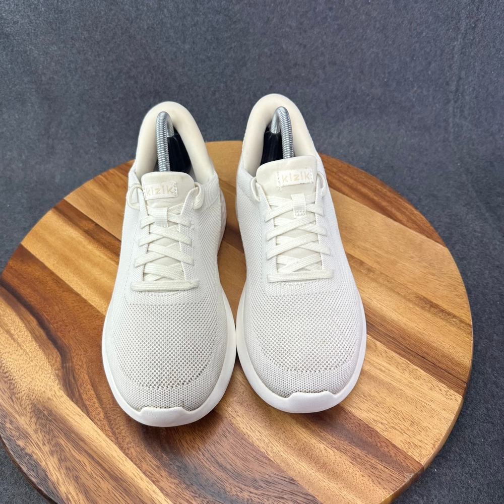 Kizik Athens Hands-free Sneaker Women's Sz 9.5 Wide Off White Creme Mesh Comfort - Picture 4 of 11